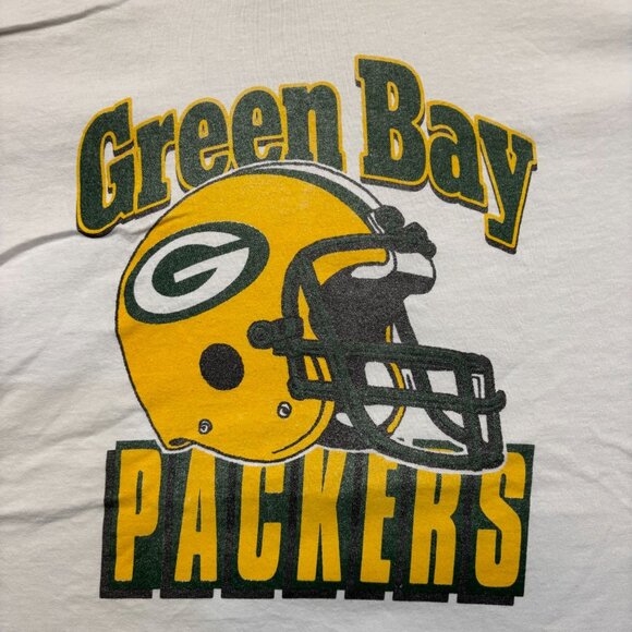Green Bay Packers White NFL Football T-Shirt Size XXL - Picture 2 of 4